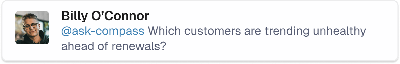 Customer Health Monitoring