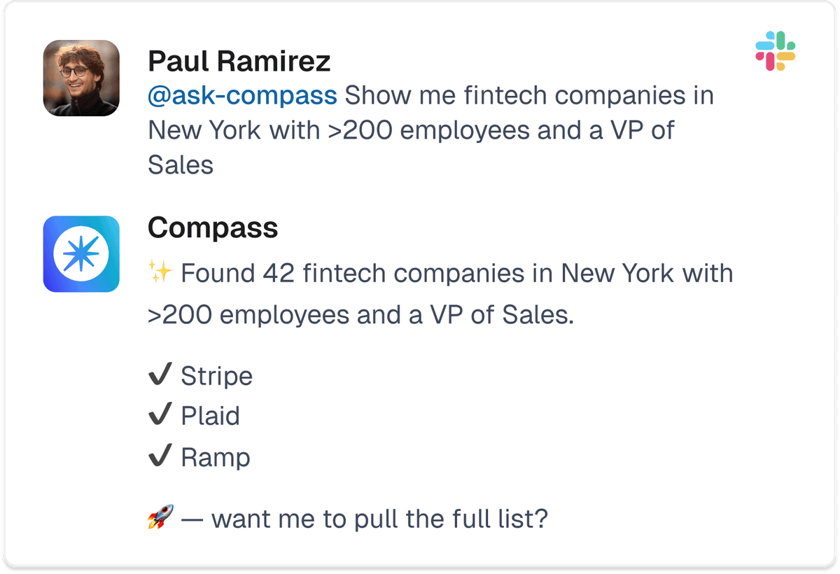 Compass Prospecting in Slack